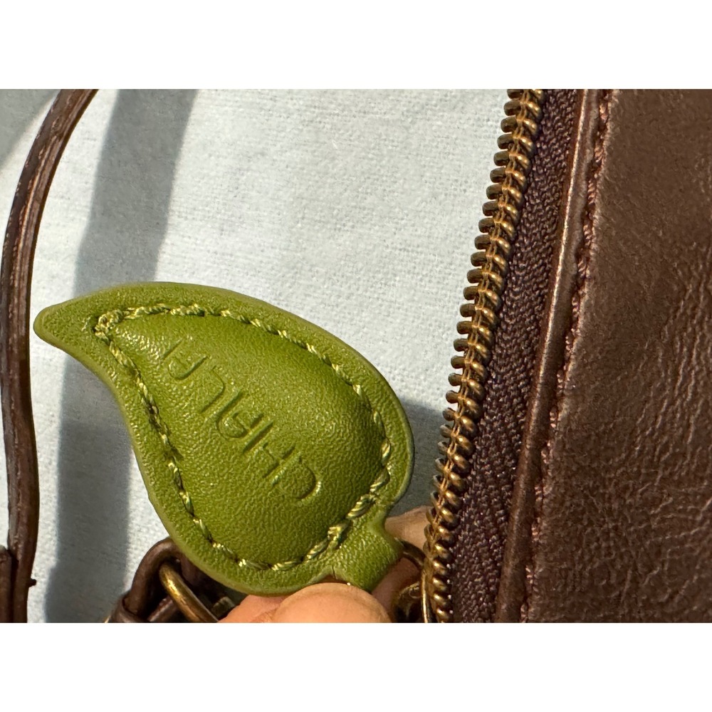 Chala Plum Purple Floral Applique Crossbody Bag Vegan Leather Small Messenger - Picture 2 of 10